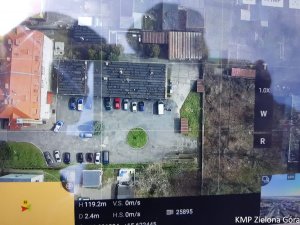 Ujęcie z drona na panoramę miasta