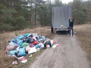 Śmieci które został zutylizowane dzięki pomocy policji.